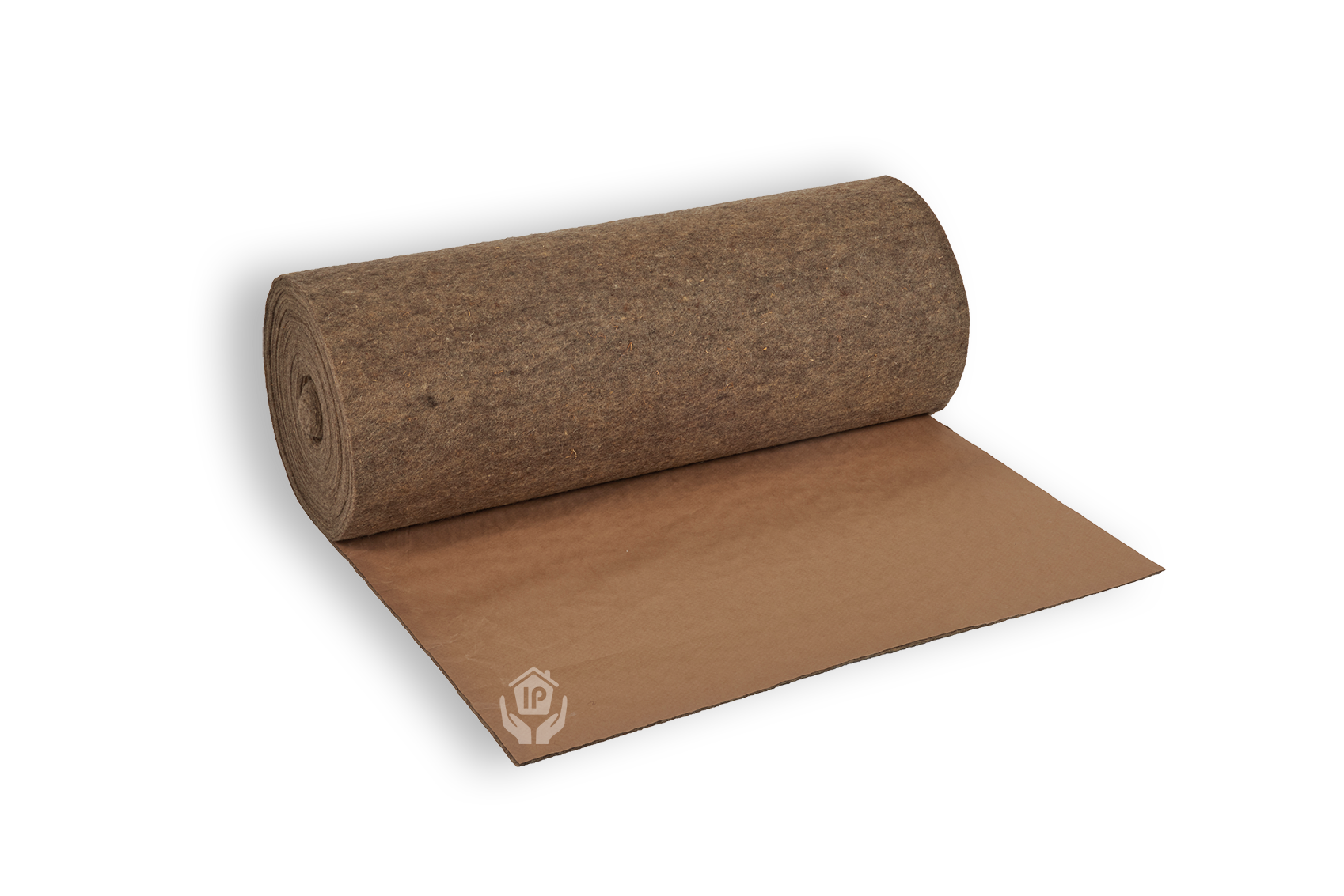 Trittschalldämmung aus Schafwolle mit Natronkraftpapier